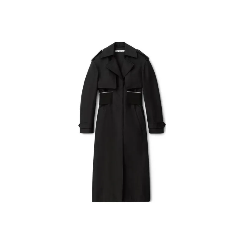 Alexander Wang Trench Coats Women's Black-0