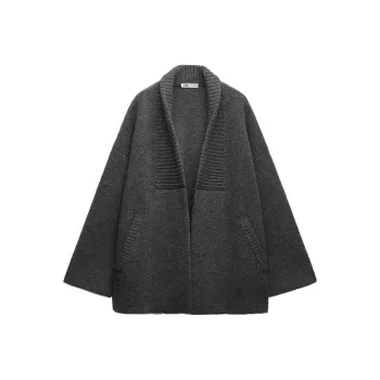 ZARA Coats Women's Dark Gray