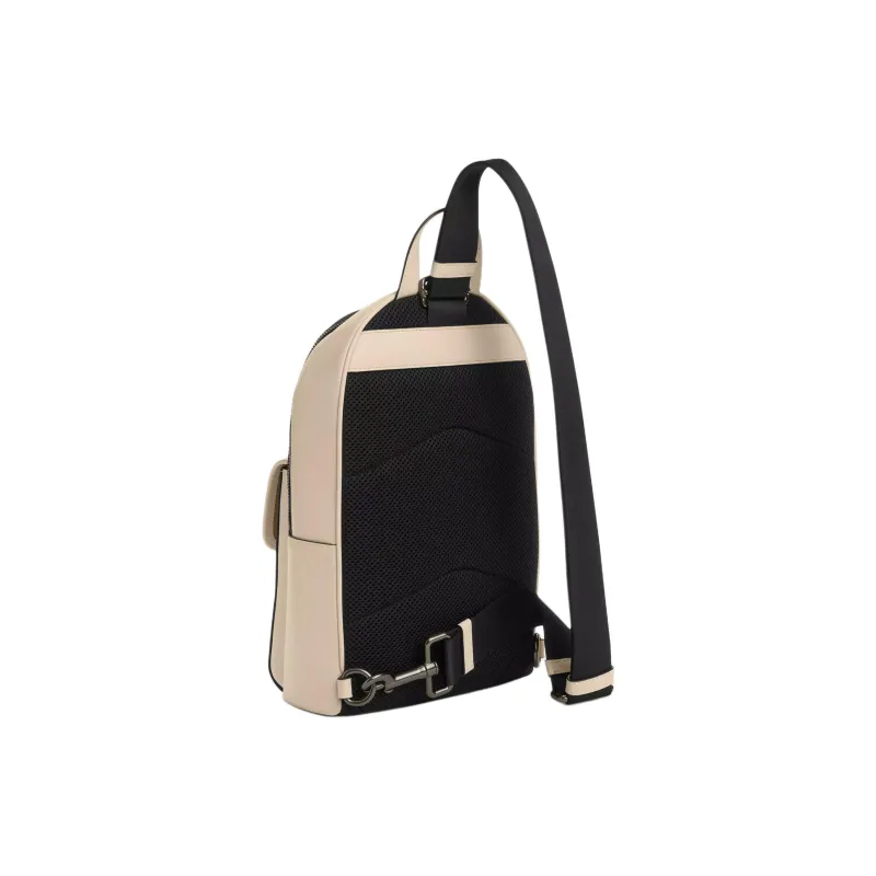 COACH Turnlock Calfskin Sling Bag Trumpets Men's Ivory-1