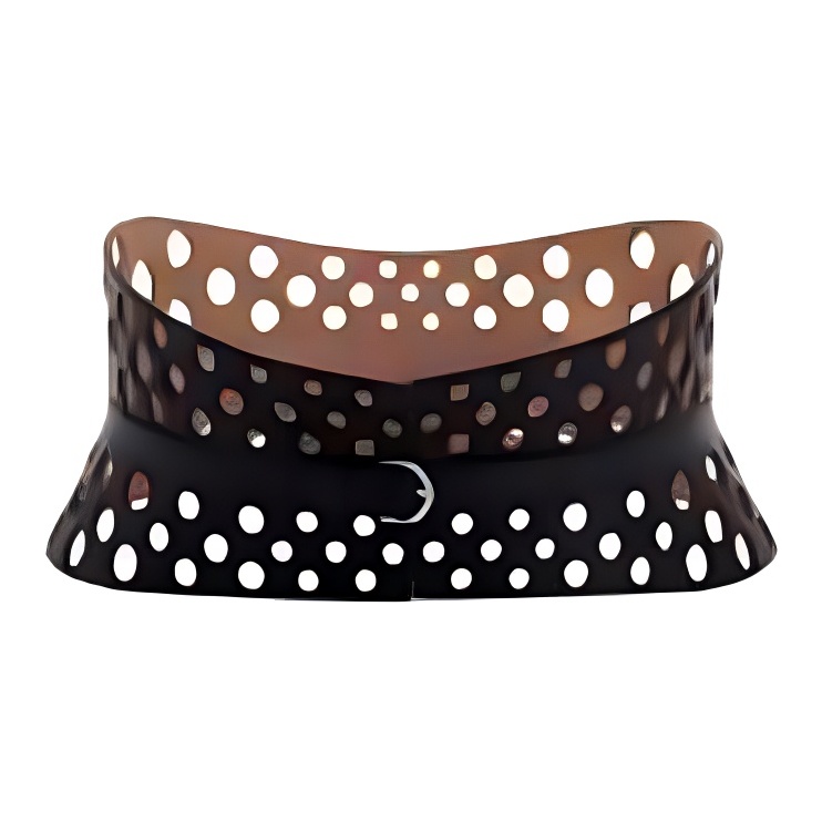 Alaia Calfskin Leather Belts Unisex Black - POIZON