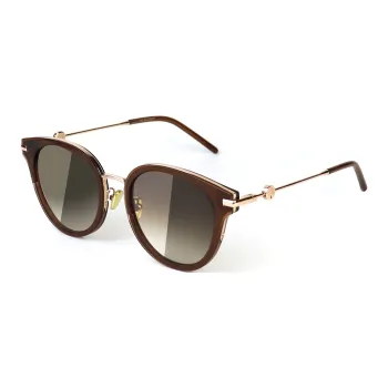 JIANGDAREN Plate And Metal Oval Sunglasses Unisex