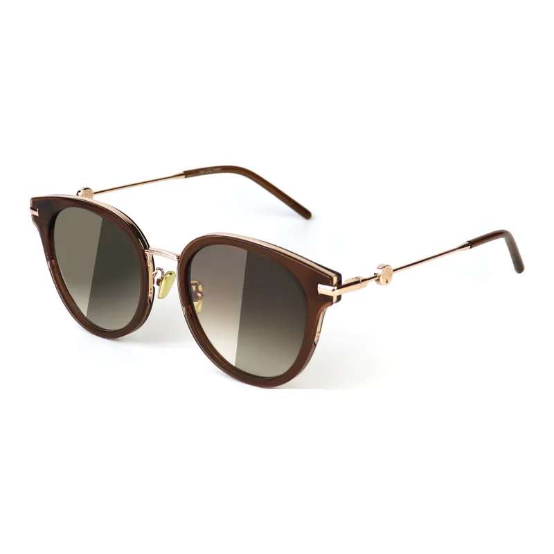 JIANGDAREN Plate And Metal Oval Sunglasses Unisex-0