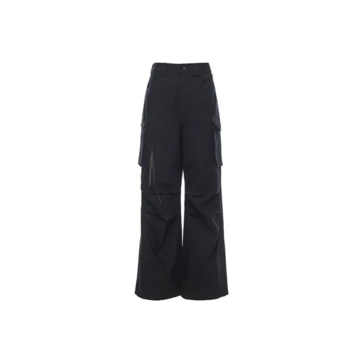 Fax Copy Express Cargo Pants Casual Pants Women's Black-0