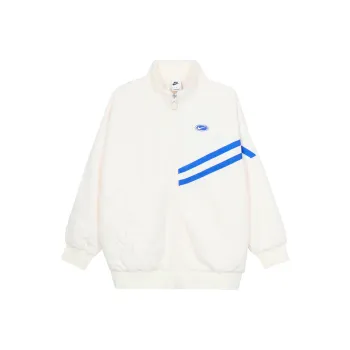 Nike Velvet Jackets Women's Light Ivory White
