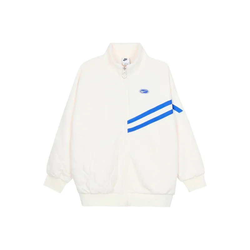 Nike Velvet Jackets Women's Light Ivory White-0
