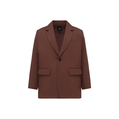 LI NING 1990 Commuter Series Business Suit Coat Women's Milk Coffee Umber