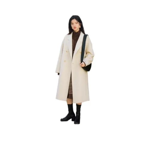 BLUEerror Coats Women's Oatmeal Beige