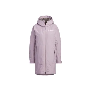 Adidas Water Resistant Windproof And Rainproof Windbreaker Jacket Women's Pink