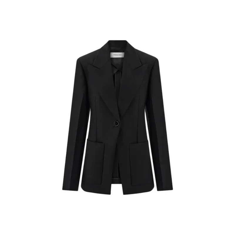 Ferragamo Martingale Belt Blazer-0