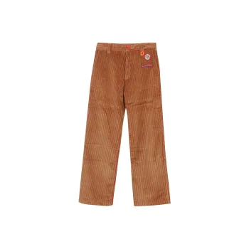 CORMIO Logo Patches Velvet Pants
