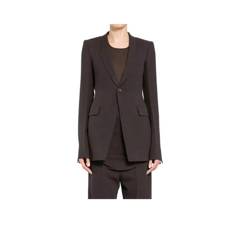 RICK OWENS/RO Business Suit Coat Women's Brown-0