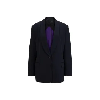 HUGO BOSS x Naomi Campbell Business Suits Coats Women's Dark Blue