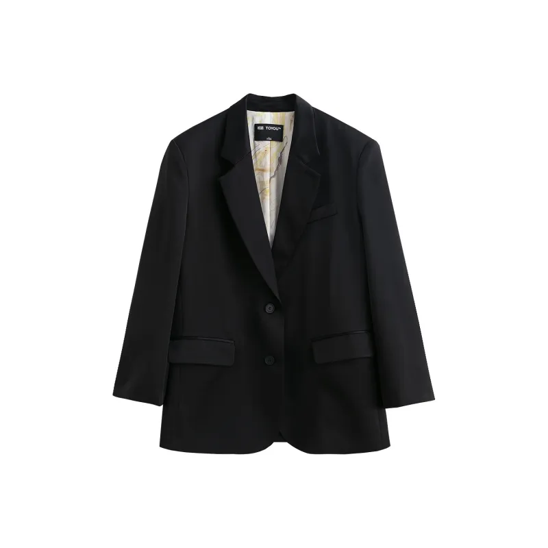 Initial Language Business Suit Women's Ink Black-0