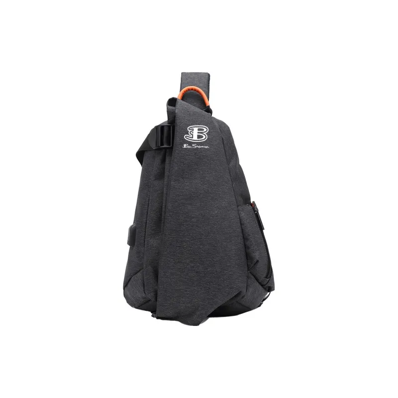 BEN SHERMAN Oxford One Shoulder Sling Bag Unisex Black-0