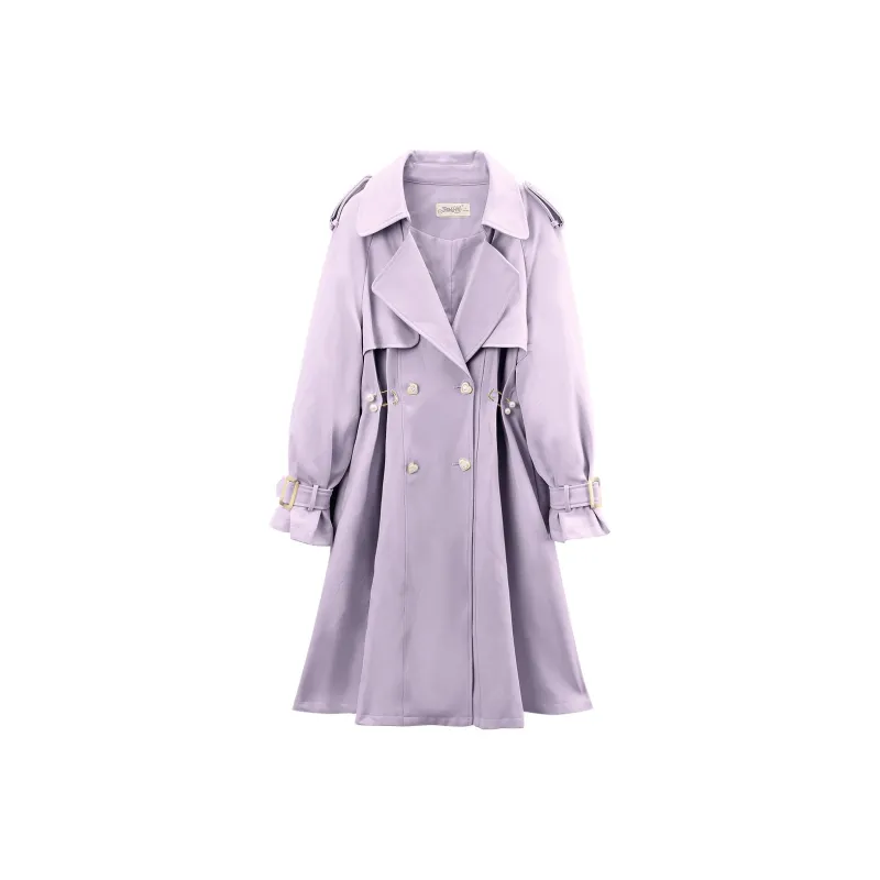 A paradise for awakening Trench Coats Women's-2