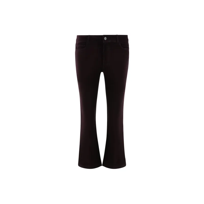 PAIGE Flared Cropped Trousers-0