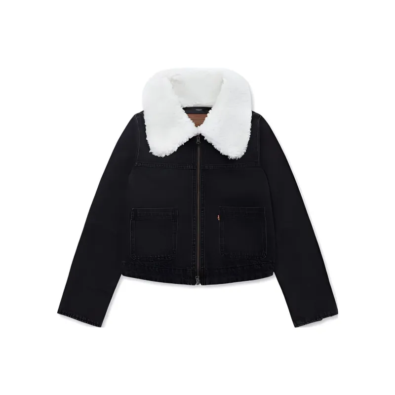 Levis Denim Jackets Women's Dark Color-0