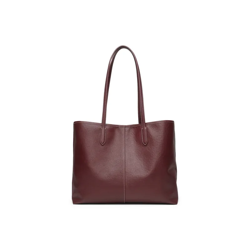 PIERRE CARDIN Top Grain Cow Leather Tote Bag, Shoulder Bag Regular Women's Black/Brown/Burgundy-12