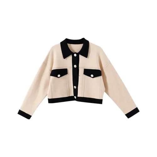 YUMOMO STAR Cropped Coats Women's