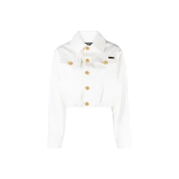 BALMAIN Cropped Denim Jacket