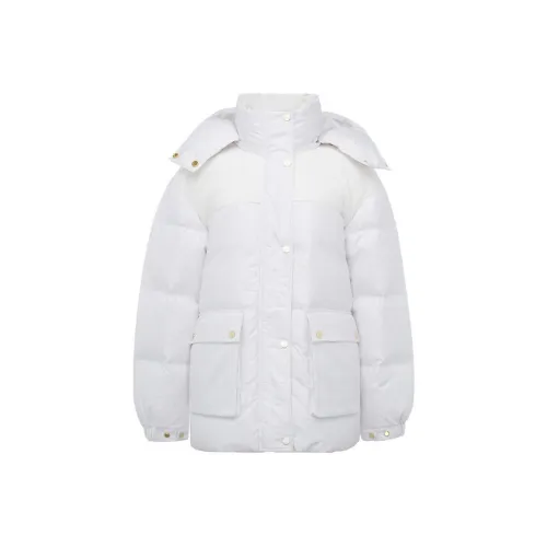 LI NING 1990 Classic Collection Puffer Jackets Women's Ivory