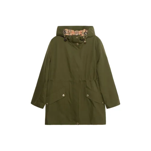 Burberry SS22 Parka Coats Women's Army Green