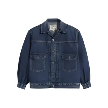 Levis Levis/Levi's SS23 WellThread Series Denim Jackets Women's Blue