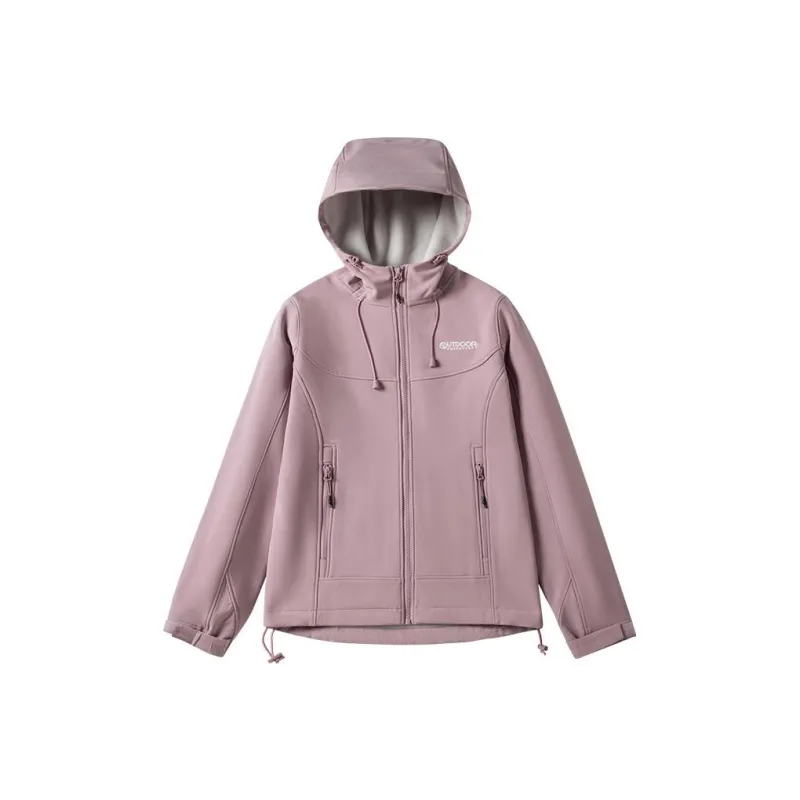 OUTDOOR PRODUCTS Velvet Jackets Women's Gray Purple-0