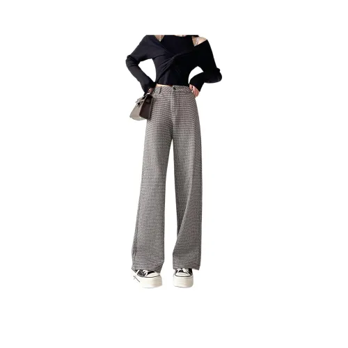 Weixi Casual Pants Women's Criss Cross Pattern