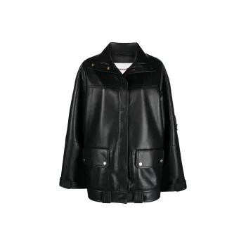 NANUSHKA Silva Panelled Faux-leather Jacket