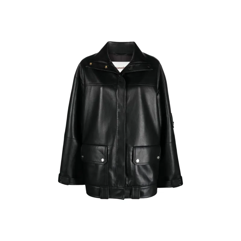 NANUSHKA Silva Panelled Faux-leather Jacket-0