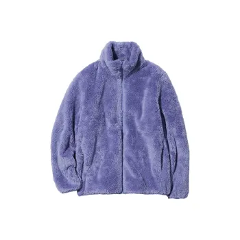 UNIQLO Velvet-feel Coat Women's Violet