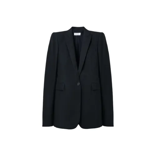Alexander McQueen Stacked Shoulder Single Breasted Jacket