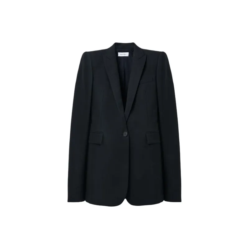 Alexander McQueen Stacked Shoulder Single Breasted Jacket-0