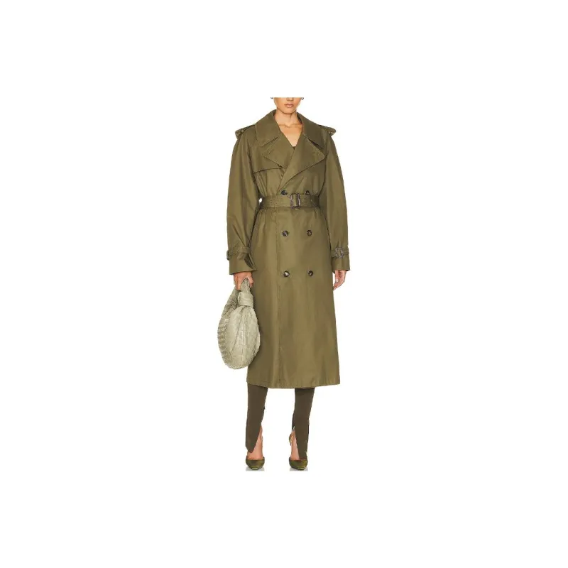 WARDROBE.NYC Coats Women's Green-0