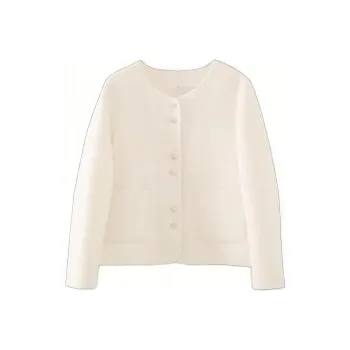 YALIDA Velvet Jackets Women's White
