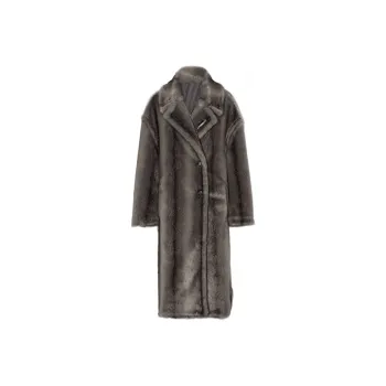 JYOSEI Velvet feel Coat Women's Gradient Gray