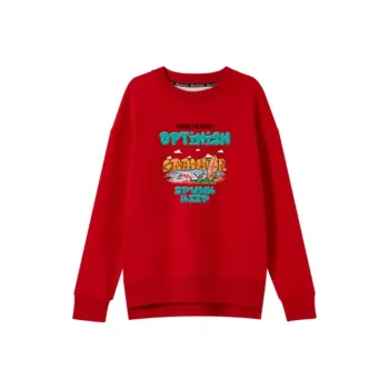 Flowers In Water Sweatshirt Women's Red