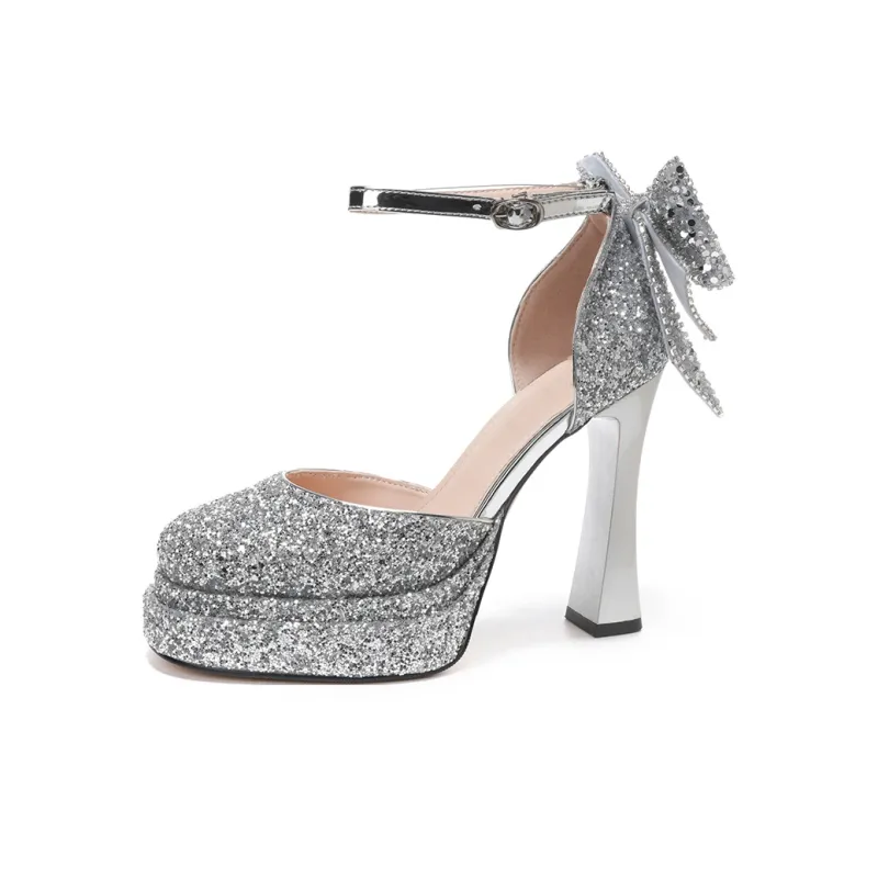 MADALLO High Heels Women's Silver/Champagne/Black-0