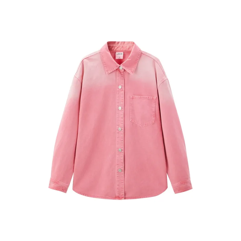 LEDIN Denim Jackets Women's Pink-0