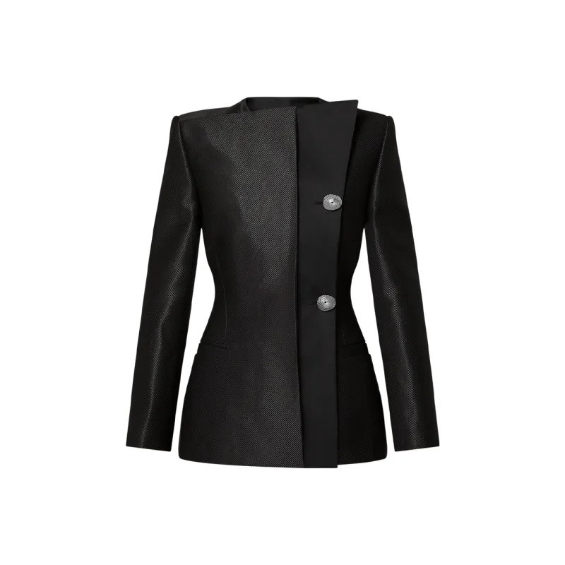 LOUIS VUITTON Asymmetrical Twill Blazer-0