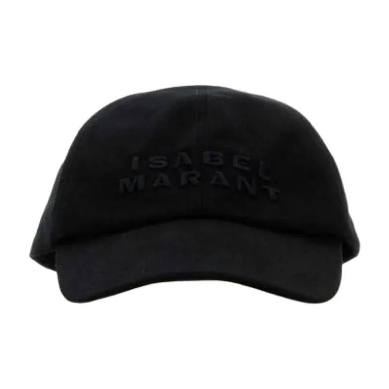 ISABEL MARANT ETOILE Cotton Baseball Caps Unisex Black-0