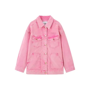 PEACEBIRD Denim Jacket Women's Pink