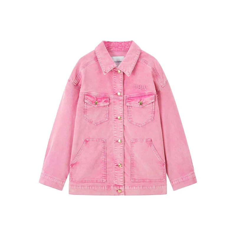 PEACEBIRD Denim Jacket Women's Pink-0