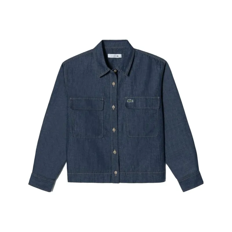 LACOSTE Denim Jackets Women's Blue-0