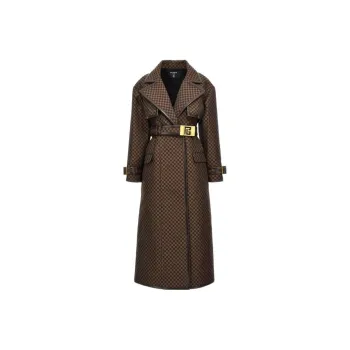 BALMAIN Mini Monogram jacquard Trench Coat