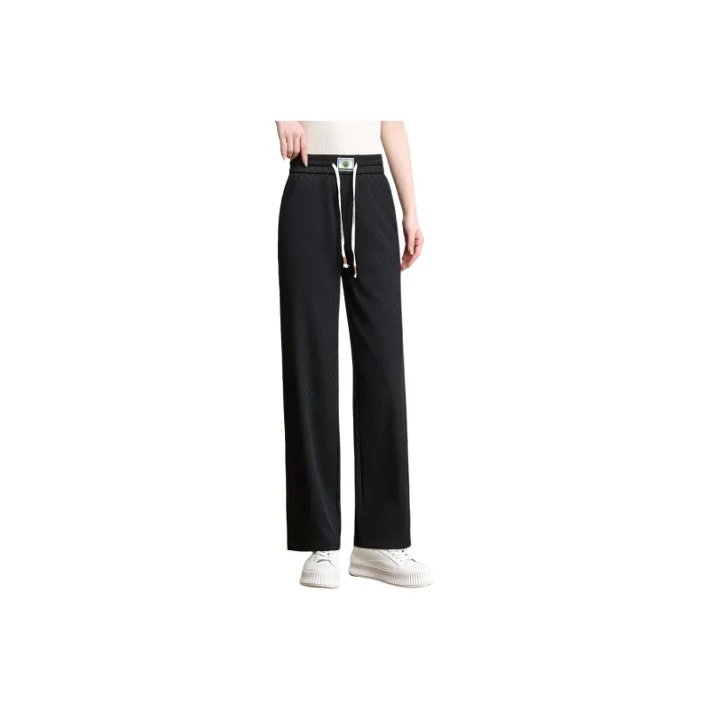 FENHONGMALI Casual Pants Women's Black-0