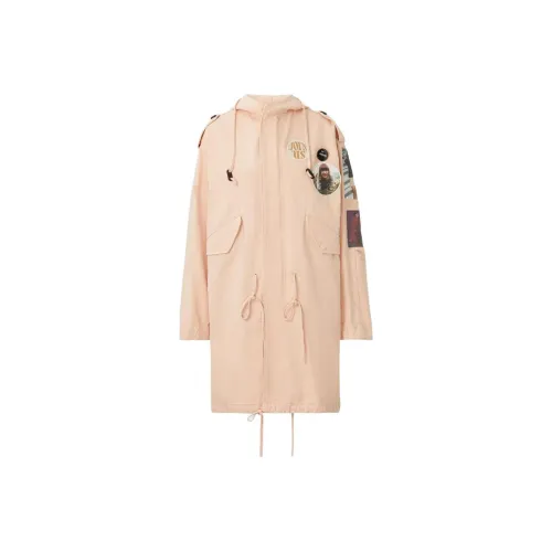 RAF SIMONS Trench Coats Women's Pink