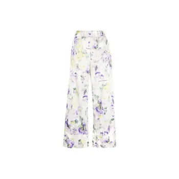 OFF WHITE Floral print Palazzo Pants