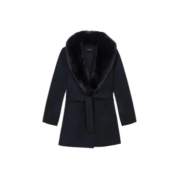Maje Double faced Midi Coat